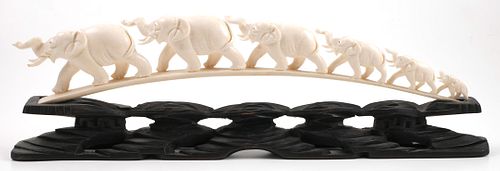 African Elephant Ivory Bridge Train