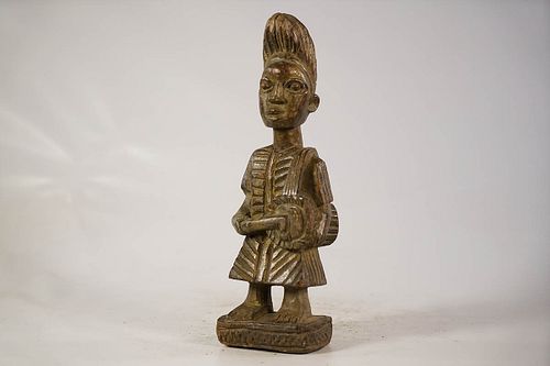 Yoruba Drummer Figure