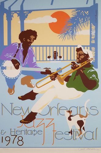 1978 New Orleans Jazz Festival Poster