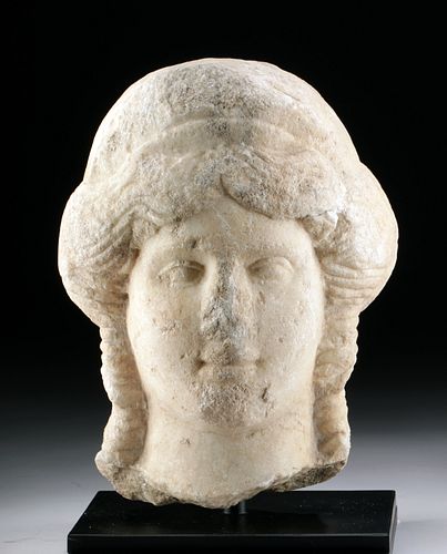 Beautiful Roman Marble Janus-Headed Goddess