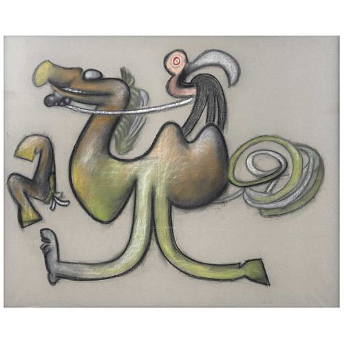 ROBERTO MATTA, El caballazzo, 1974, Unsigned, Pastel on paper, 48.8 x 60.6" (124 x 154 cm), w/certificate
