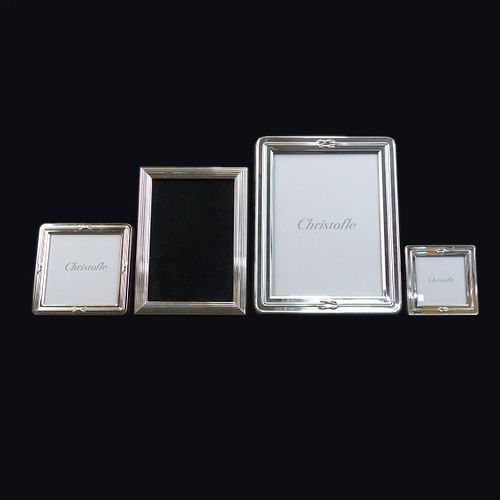 4 Christofle Silver Picture Frames