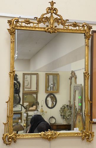 Gilt mirror, 48" x 32".