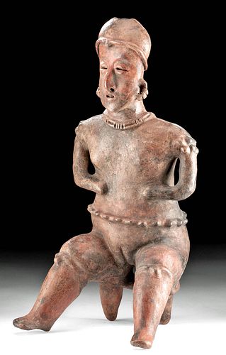 Superb Nayarit Terracotta Seated Woman, TL Tested