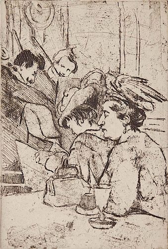 Maud Squire etching