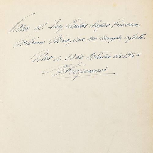 Gual, Enrique.  Siqueiros. México: Ediciones Galería de Arte Misrachi, 1965. Dedicado y firmado por Siqueiros.