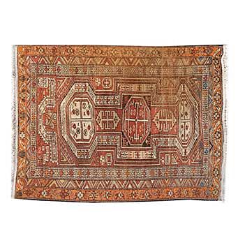 Tapete. Afganistán. Siglo XX. Estilo Belouch. Elaborado en fibras de lana y algodón. 150 x 100 cm.