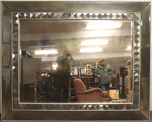 Large Midcentury Silvered Pier Mirror, circa 1950