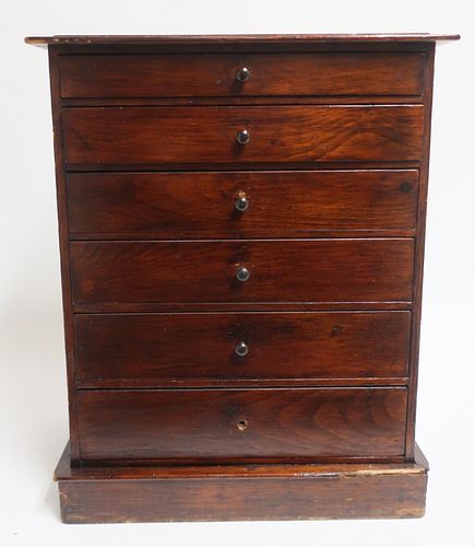 Victorian Mahogany Miniature Tall Chest of Drawers