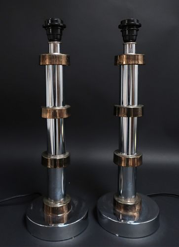 Pair Christian Dior Style Lamps
