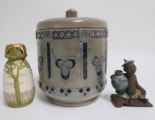 Group of Three Porcelain Objects