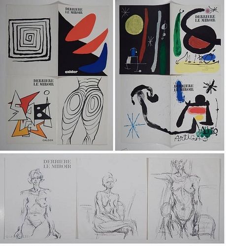 17 lithographs- Calder, Miro, Giacometti