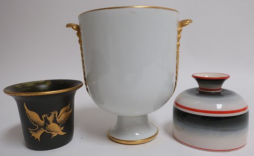 3 Richard Ginori Porcelain Vases, circa 1930