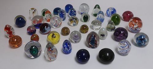 Variety of Glass Paperweights