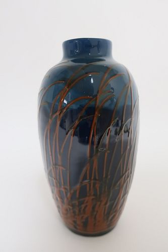 Max Laeuger, 1864-1952, Blue Ground Vase