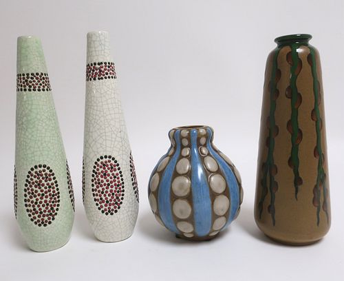 4 Primavera Ceramic Vases