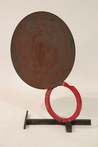 Modern Circular Metal Sculpture
