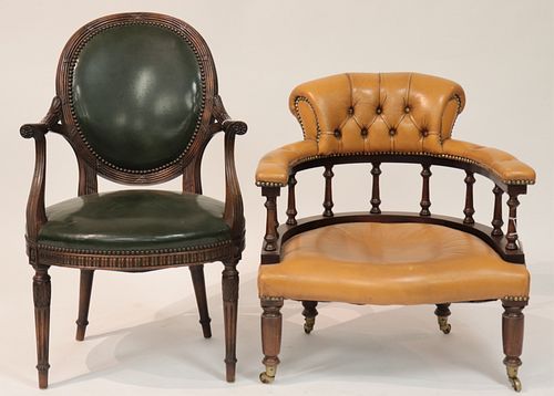 Victorian Slipper Chair & Georgian Style Armchair
