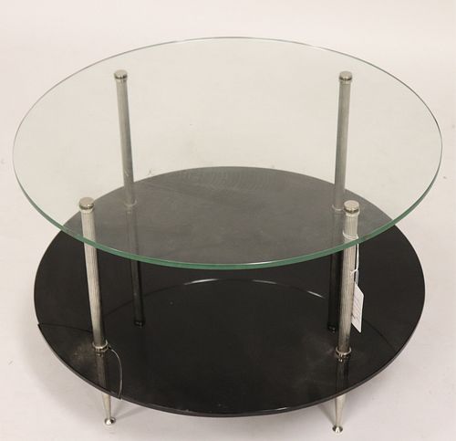 Art Deco 2-Tier Side Table