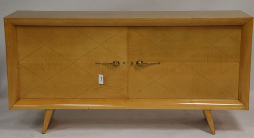 Raymond Subes Inlaid Maple Side Cabinet
