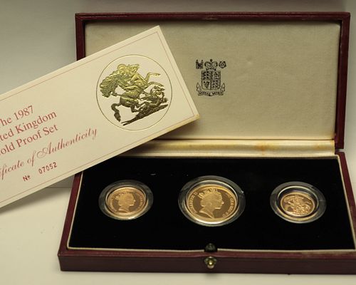 1987 United Kingdom Gold Proof Coin Set