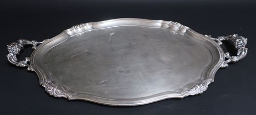 German .800 Silver Large Tea Tray
