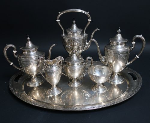 Gorham Sterling Silver Cinderella Tea Coffee Set