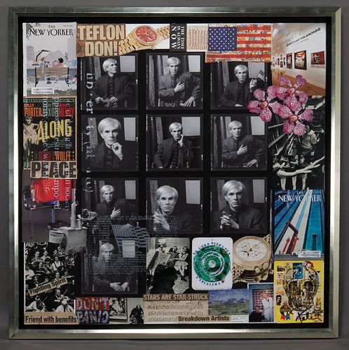 Peter Tunney "Warhol (Teflon Don!)" mixed media
