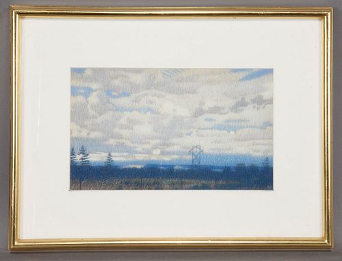 Brian Cobble "Untitled (Landscape)" pastel on