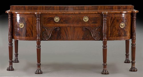 Irish Georgian period mahogany sideboard,
