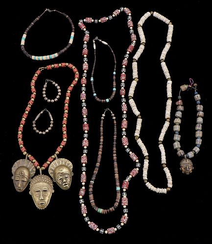 African Trade Bead and Other Necklaces