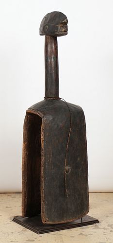 Large African Mumuye Shoulder Mask, Ht. 56.5"