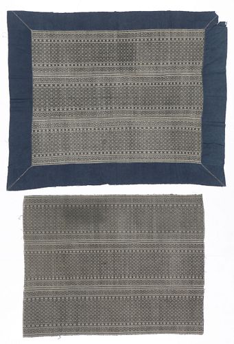 2 Miao Coverlet Textiles, China, early 20th c.