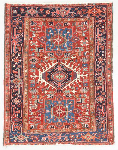 Antique Karadja Rug, Persia: 3'10'' x 4'10''