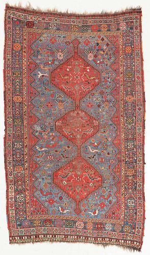 Antique Khamseh Rug, Persia:  4'7'' x 7'11''