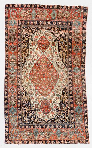 Antique Ferahan Sarouk Rug, Persia: 4'1'' x 6'10''