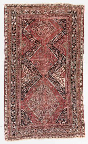 Antique Gashgai Rug, Persia: 4'11'' x 8'3''