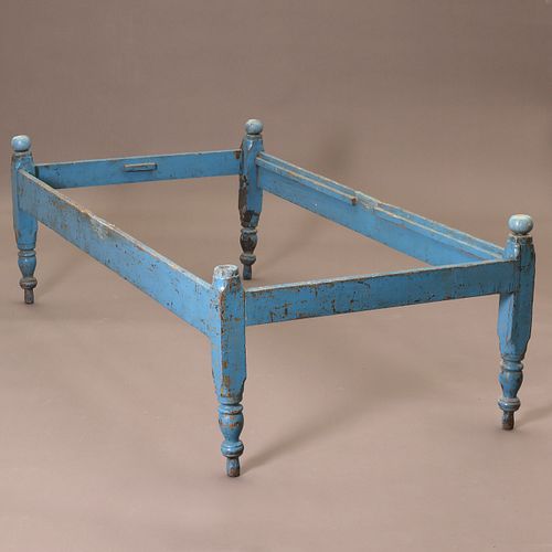 New Mexico, Painted Wooden Bed, ca. 1900