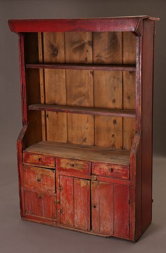 New Mexico, Large Wooden Trastero Hutch, ca. 1900