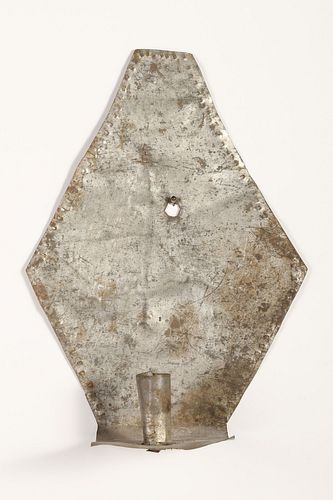 New Mexico, Diamond Tin Candle Sconce, ca. 1900