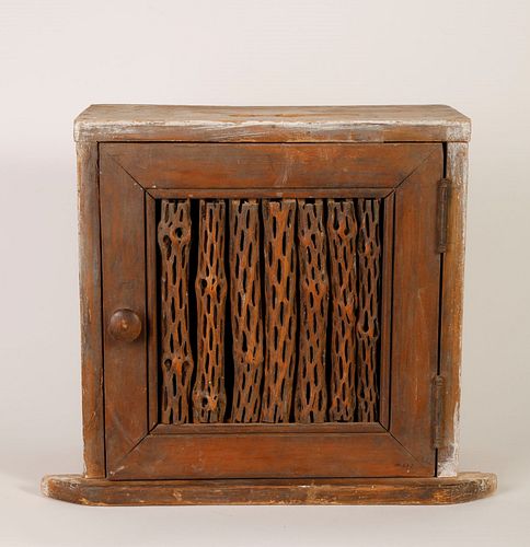 Wooden Shelf with Cholla Door, 20th Century
