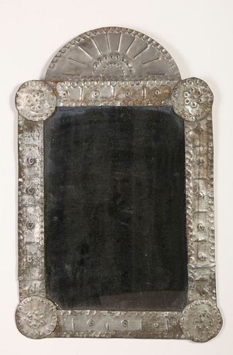 Tin Frame with Mirror, ca. 1930