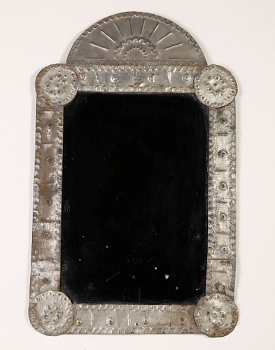 New Mexico, Tin Mirror, ca. 1900