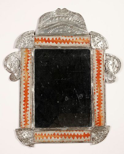Tin Frame with Mirror, ca. 1885-1920
