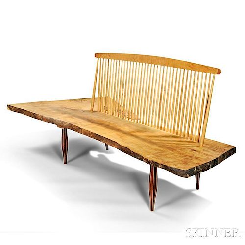 Studio Craftsman Free-edge Spindle-back Bench