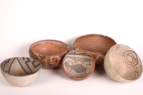 Group of Five Prehistoric Bowls