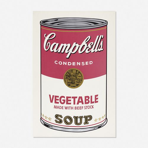 Andy Warhol, Vegetable Soup Can from Campbell's Soup I