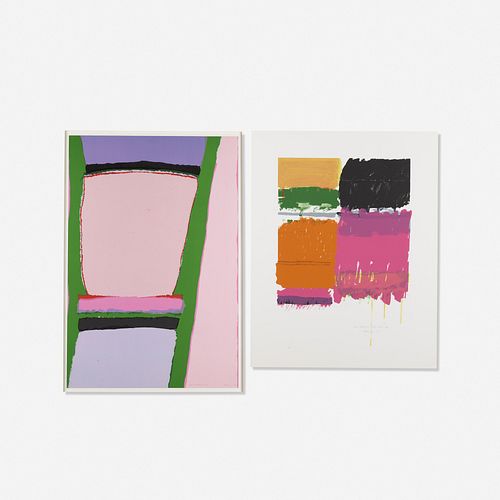 Ida Kohlmeyer, Layered Landscape and Two Totems in Gay Colors (two works)