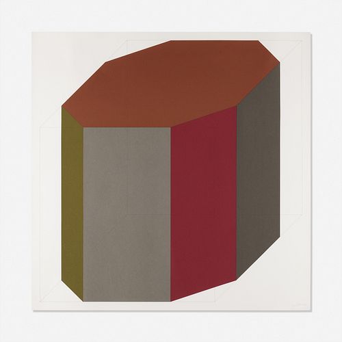 Sol LeWitt, Forms Derived from a Cube 8 (Colors Superimposed)