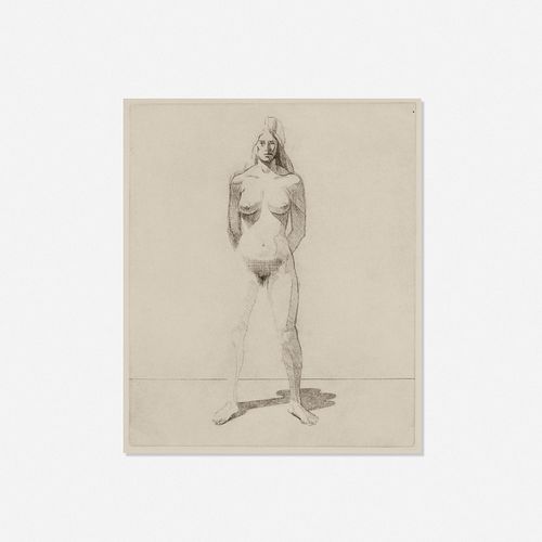 Wayne Thiebaud, Untitled (Figure)
